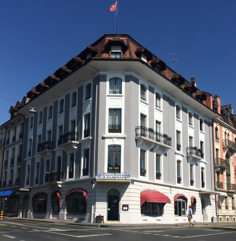 Hotel Des Alpes Nyon Bagian luar foto